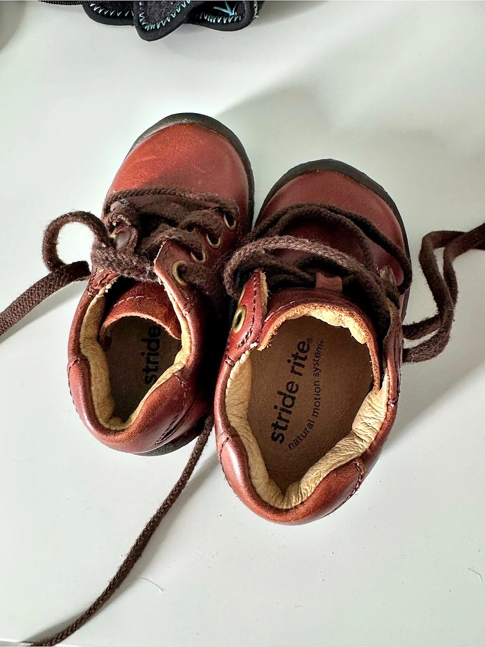 Stride Rite Kids Brown Lace-Up Shoes